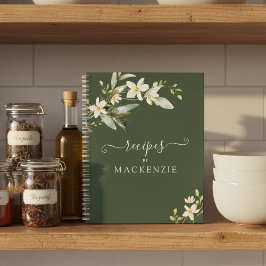 Girly Elegante Wildblume Grüne Weinroute Mendrisio Notizbuch