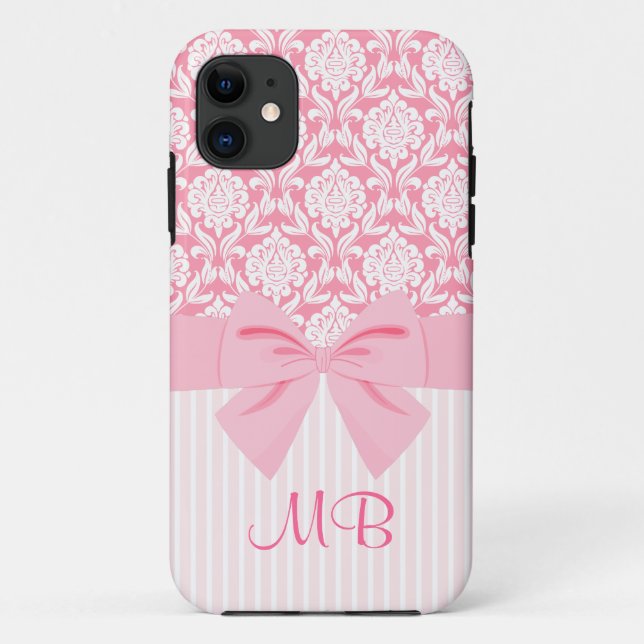 Girly elegantes rosa Case-Mate iPhone hülle (Rückseite)
