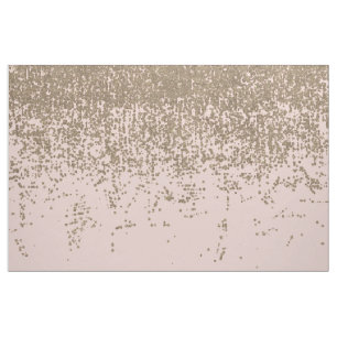Girly erröten Rosa und GoldGlitzer Ombre Stoff
