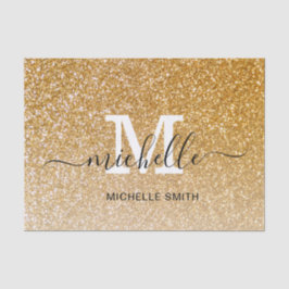 Girly Feminine Chic Monogram Mit Monogramm Script Seidenpapier