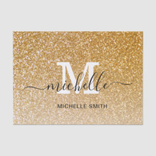 Girly Feminine Chic Monogram Mit Monogramm Script Seidenpapier