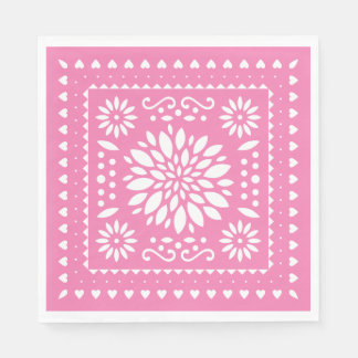 Girly Fiesta Party Napkins Serviette