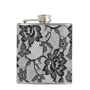 Girly Flasche der schwarzen Spitze-311 Flachmann