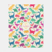 Girly Floral Dinosaur Silhouette Girls