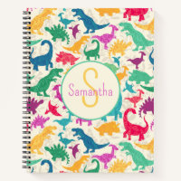 Girly Floral Dinosaur Silhouette Girls