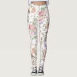Girly Floral Fairy verzauberter Wald Leggings<br><div class="desc">Dieses mädchenhafte Märchen besticht durch eine Gruppe niedlicher und spielerischer Feen,  umgeben von zauberhaften Pilzen und bunten Blume</div>