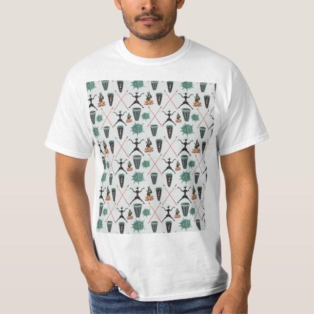 Girly Floral Pattern T-Shirt (Vorderseite)