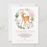 Girly Forest Deer Fawn Woodland Greenerity Baby