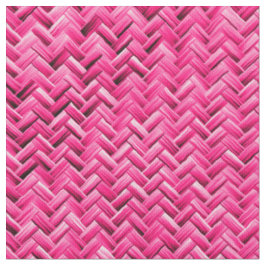 Girly Fuchsia Graphical Geometric Basket Weave Stoff