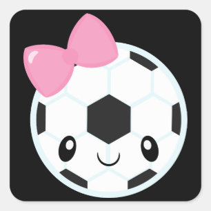 Girly Fußball Emoji Aufkleber