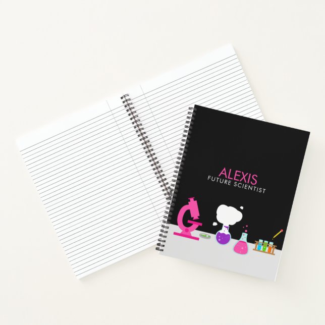 Girly Future Scientist Notizbuch (Innenseite)
