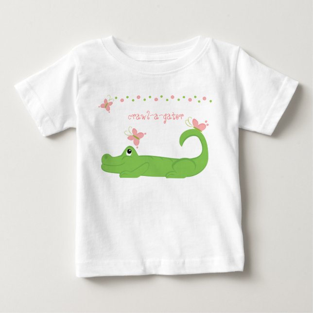 GIrly Gator Baby T-shirt (Vorderseite)