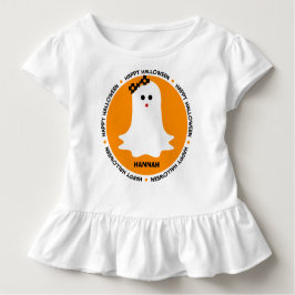 Girly Geist Halloween personalisiert Kleinkind T-shirt