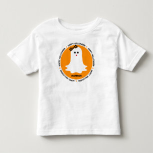Girly Geist Halloween personalisiert Kleinkind T-shirt