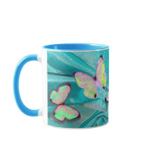 Girly Geschenk! Schmetterlings-Tasse, addieren