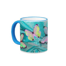 Girly Geschenk! Schmetterlings-Tasse, addieren
