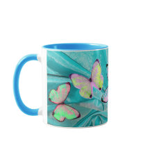 Girly Geschenk! Schmetterlings-Tasse, addieren