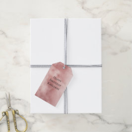 Girly Glam Blush Pink Geburtstag Geschenkanhänger