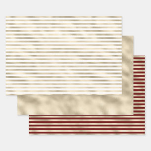 Girly Glam Gold Glitz Geschenkpapier Set