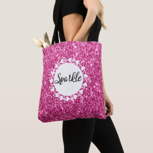 Girly & Glam Helles Pink Glitter Funkeln Weiße Her