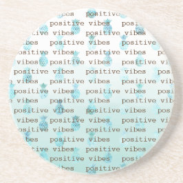 Girly Glam Mint Aquamarines Aqua Tropische Ananas Getränkeuntersetzer