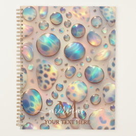 Girly Glam Opal Leopard Print Office School Planer