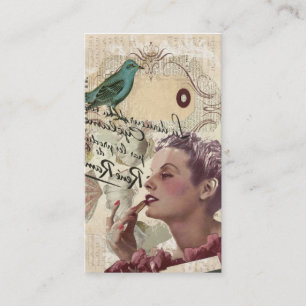 girly Glamour französischen Visitenkarte