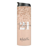 Girly Glitzer funkelt modern 21. Geburtstag