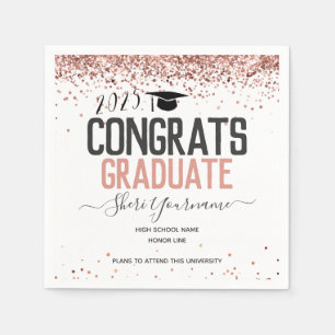 Girly Glitzer Graduation Party jedes Jahr Napkins Serviette