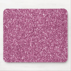 Girly Glitzy Pink Glitzer Mousepad