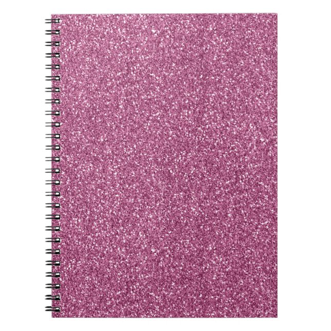 Girly Glitzy Pink Glitzer Notizblock (Vorderseite)
