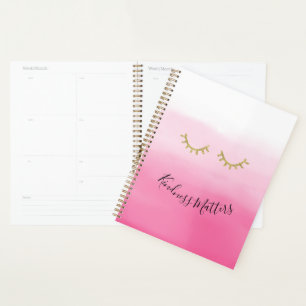 Girly Gold Eyelashes Planer