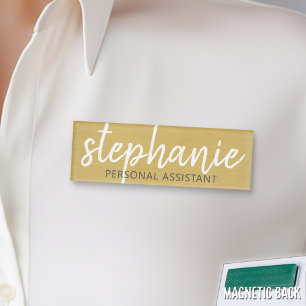 Girly Goldfolien-Druck - enormes Namensskript und Namenschild