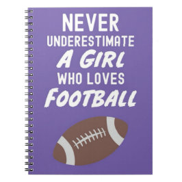 Girly Golf Football Geschenke für Mädchen Kinder f Notizblock