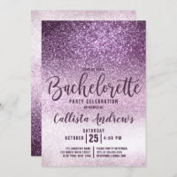 Girly Grape Lila Triple Glitzer Bachelorette