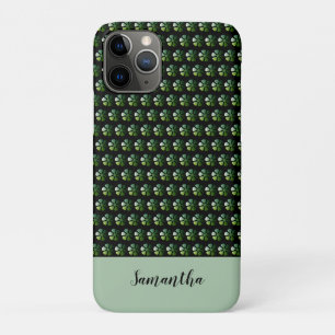 Girly Green Floral Personalisiert Case-Mate iPhone Hülle