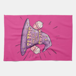 Girly Halloween - Zauberkunst Weg zu den Süßigkeit Geschirrtuch