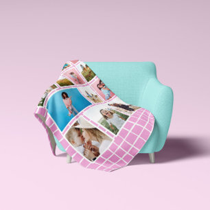 Girly hell rosa 12 Foto modern minimalistisch abst Fleecedecke