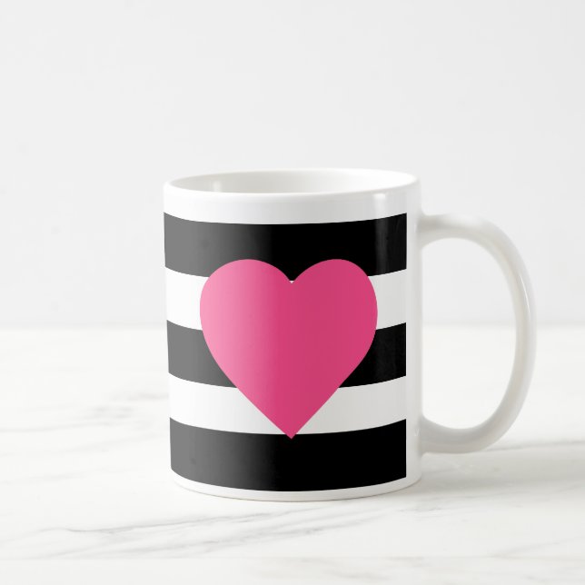 Girly Herz-Kaffee-Tasse Tasse (Rechts)