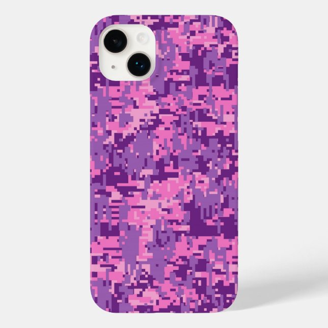 Girly Hot Pink Camouflage Case-Mate iPhone Hülle (Rückseite)
