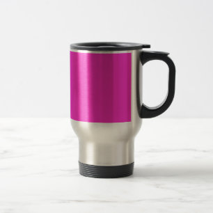 Girly Hot Pink Farbe Hintergrund Anpassen Sie es! Reisebecher