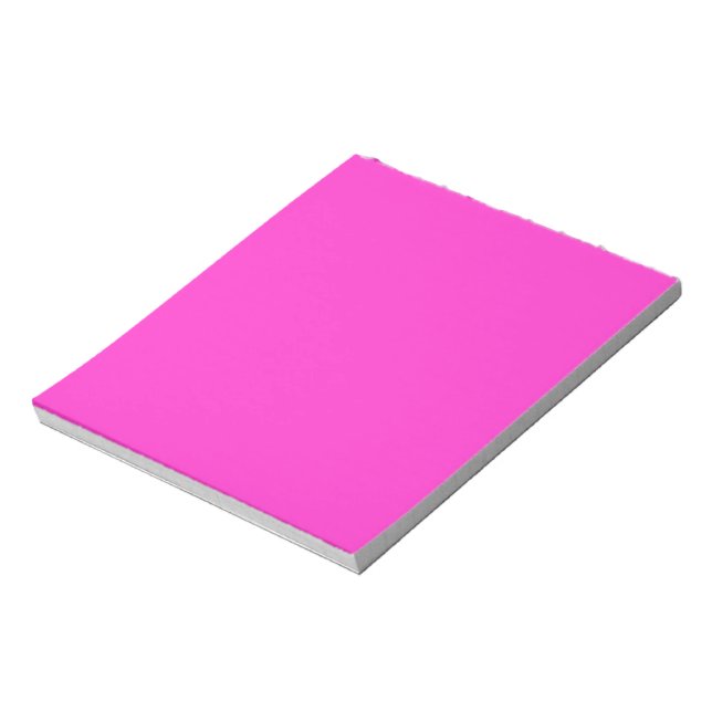 Girly Hot Pink Notizblock (Rotiert)