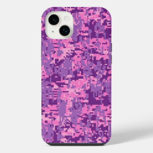 Girly Hot Pink Tarnmuster iPhone 14 Plus Hülle