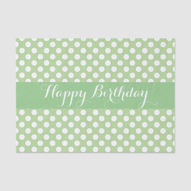 Girly Large Polka Dot Seidenpapier (Vorderseite)