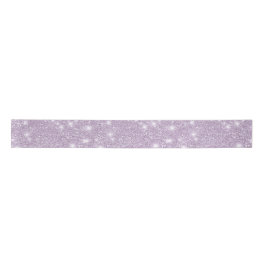 Girly Lavender Glitter Sparkle Birthday Satinband