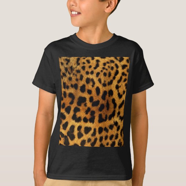 girly Leoparddruck des wilden SafaritierGepards T-Shirt (Vorderseite)