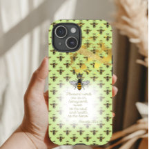 Girly Lime Green Gold Bee Grid Bible Queen Bee