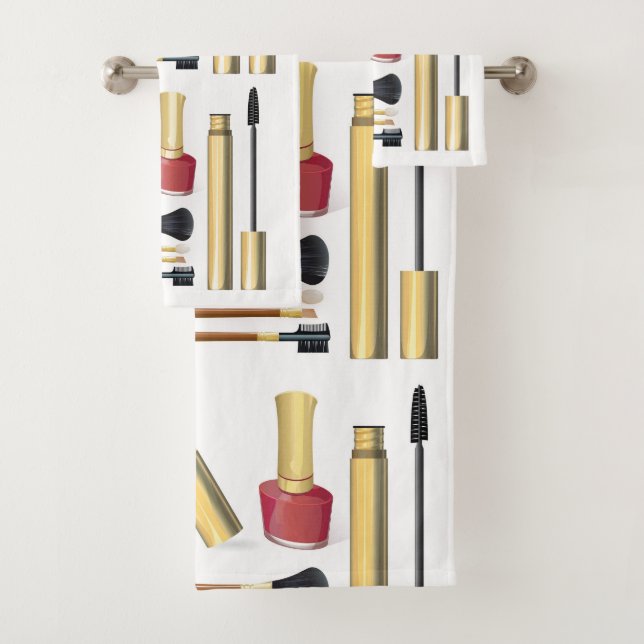 Girly Lipstick-Kosmetik Badhandtuch Set (Insitu)