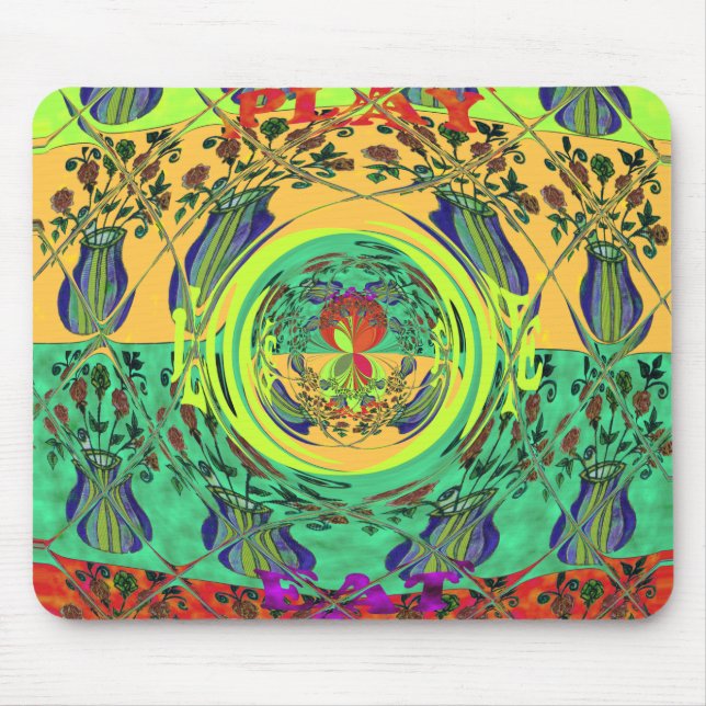 Girly Lovely Floral Mousepad (Vorne)