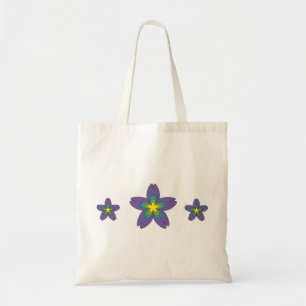 Girly Mädchen-Cartoon-Blume hat Tasche in der